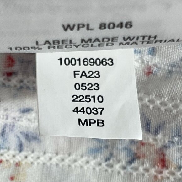 On 34th Womens Shirt Plus Size 2X Floral Print Long Sleeves Shadow Stripe Woven - Picture 10 of 10